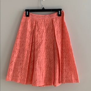 Vince Camuto Flare Skirt in Coral